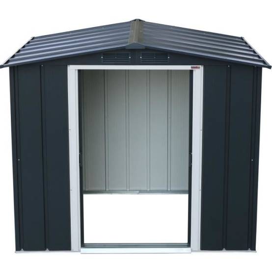 Duramax - Abri de jardin - Métal - DURAMAX - 2,47 m² - 0,33 mm - Anthracite - DUECO64PR - Image 4