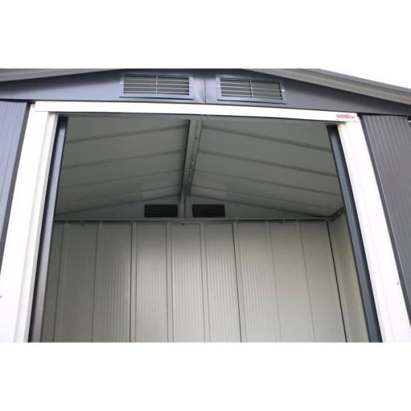 Duramax - Abri de jardin - Métal - DURAMAX - 2,47 m² - 0,33 mm - Anthracite - DUECO64PR - Image 3