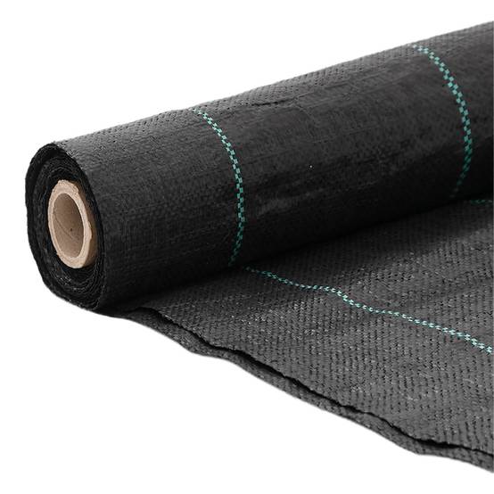Bâche Anti-Mauvaises Herbes PP 100g/m² pour Aménagement Paysager et Potager 1x25 m Noir - ComfortXL Outdoor Living - Image 3