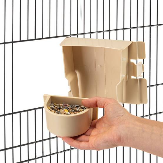 Ferplast - Ferplast Cage à Oiseaux SONIA Grande Cage pour Oiseaux, Perruches, Perroquets, Toui, Calopsittes, en Métal, Accessoires inclus Mangeoires rotatives - Image 4