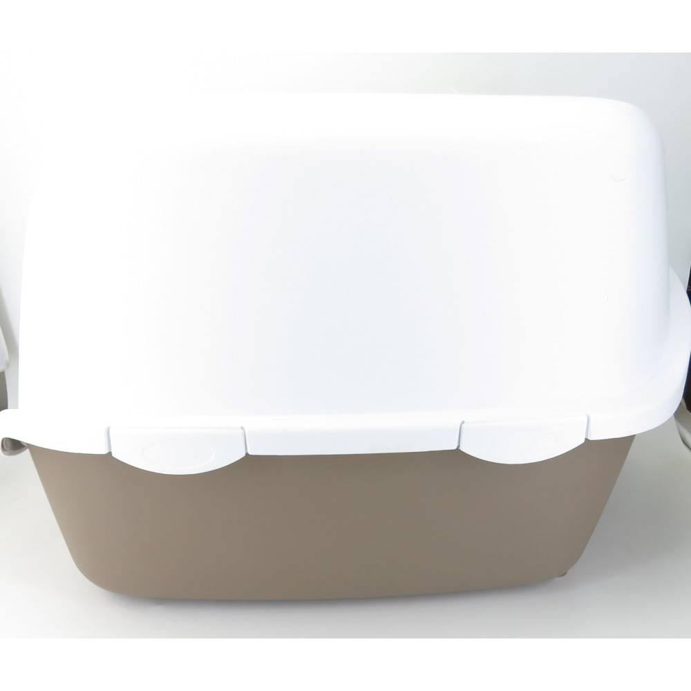 Maison de toilette Cathy filtre taupe 40 x 56 x H40 cm   pour chat - Imagen 4