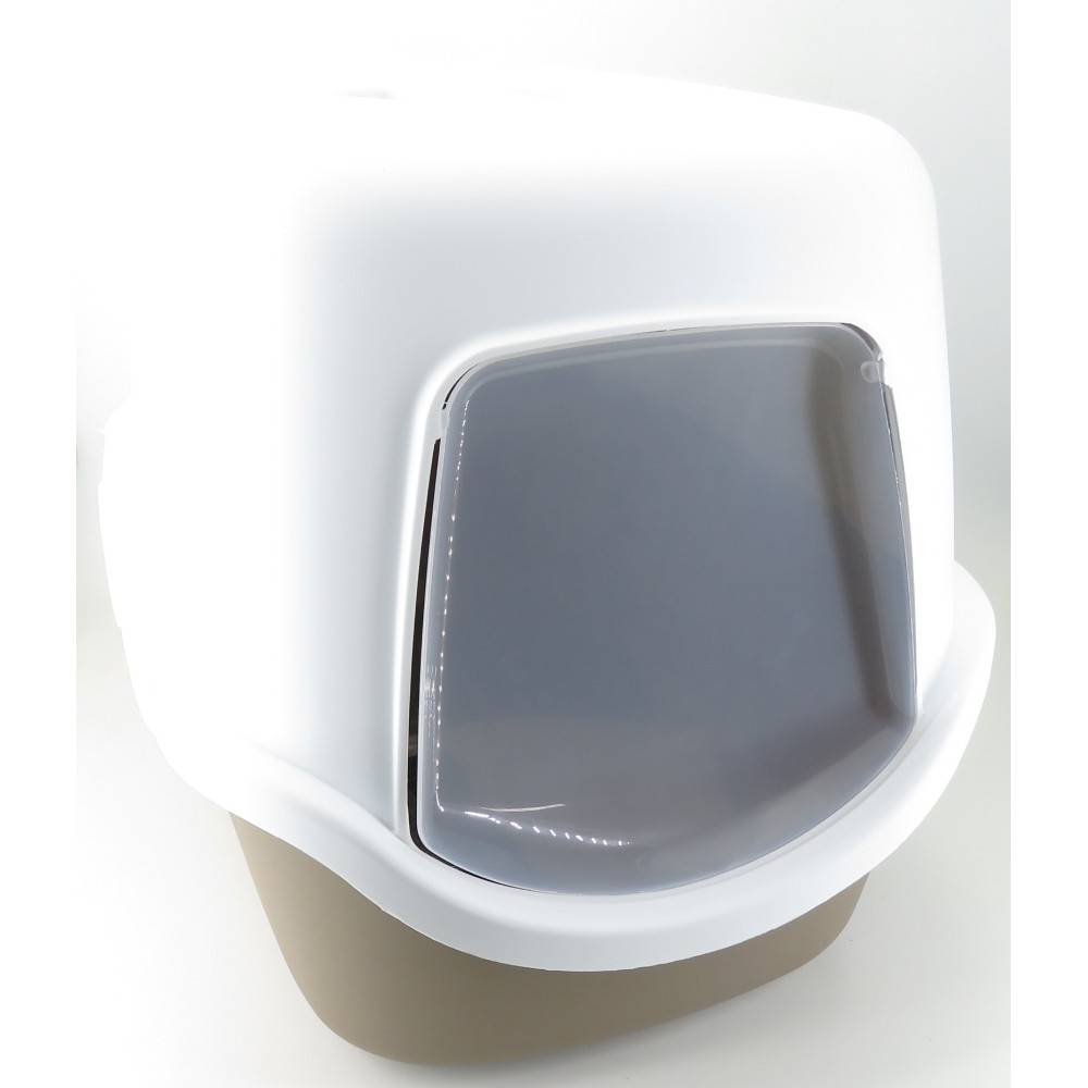Maison de toilette Cathy filtre taupe 40 x 56 x H40 cm   pour chat - Imagen 2