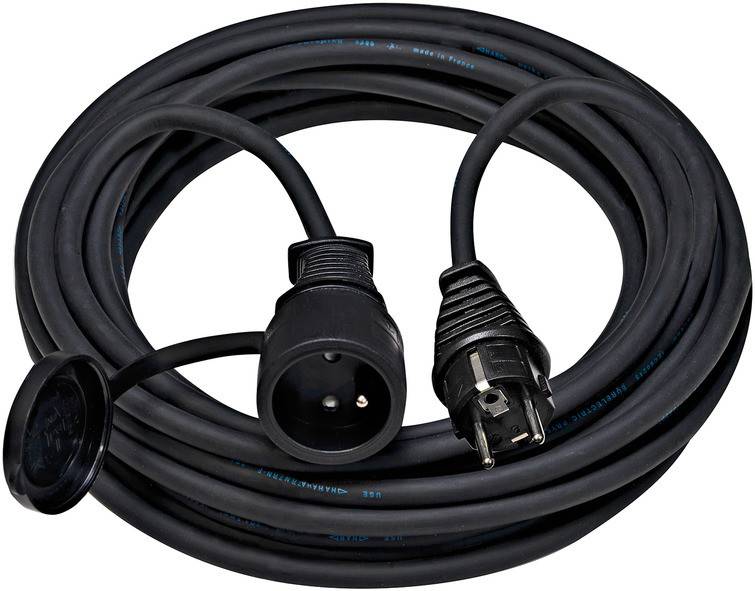 Rallonge électrique 25m de câble H07RN-F 3G2,5 avec prise à clapet (IP44)