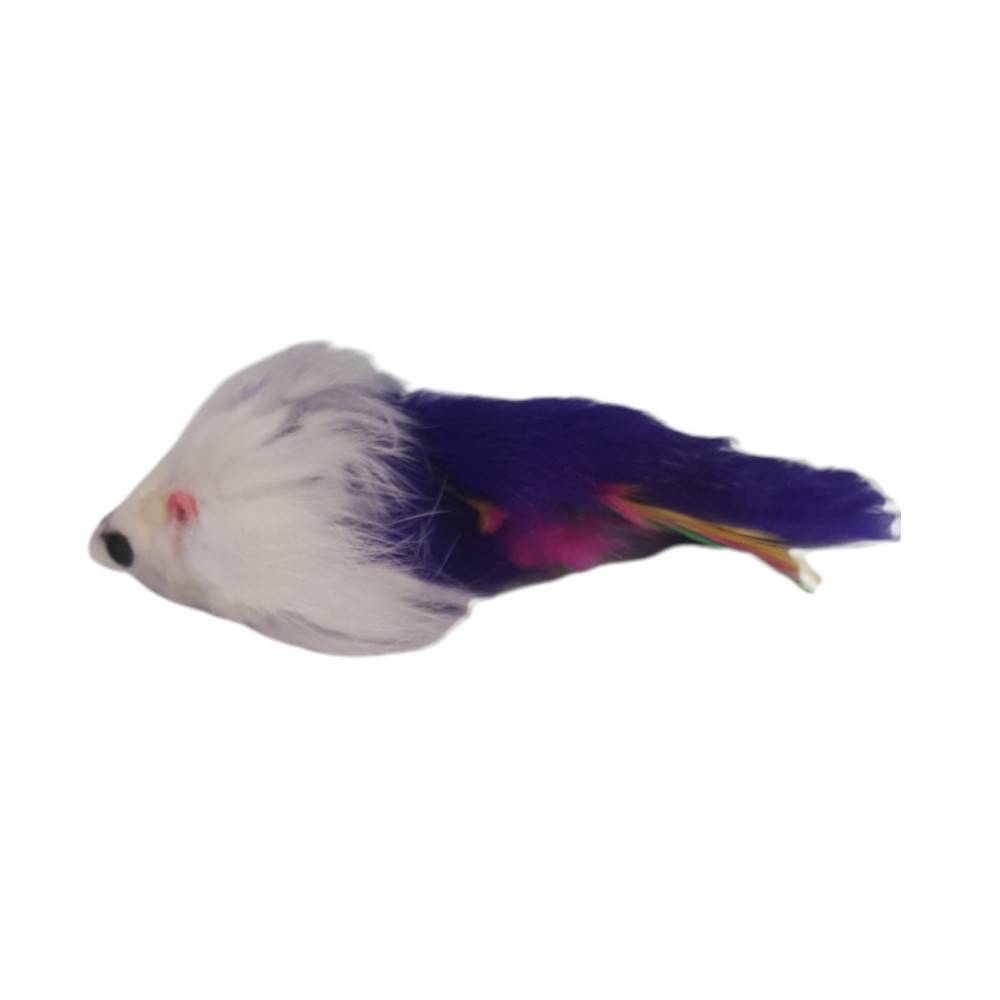 animallparadise - 3 souris à plume  jouet pour chat multi couleur - Imagen 4