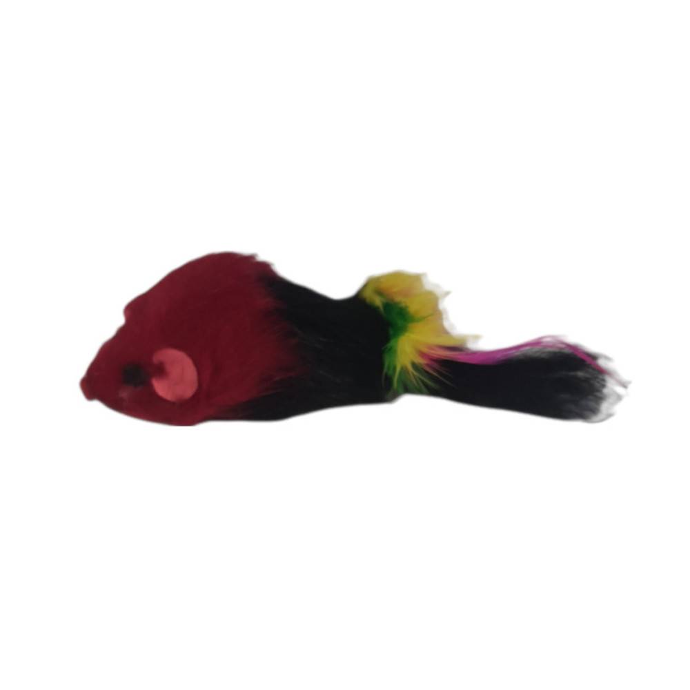 animallparadise - 3 souris à plume  jouet pour chat multi couleur - Imagen 2