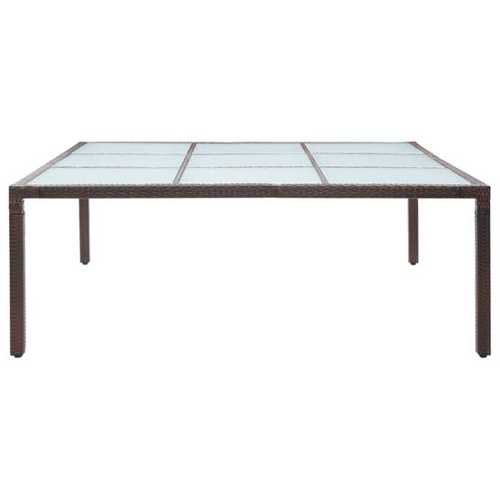 Table bois composite Pierre-Jean-Gabriel Marron 200 X 200 X 74 cm - P87209M - Image 2
