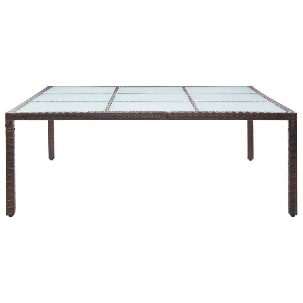 Table bois composite  Pierre-Jean-Gabriel Marron  200 X 200 X 74 cm  - P87209M - Image 2