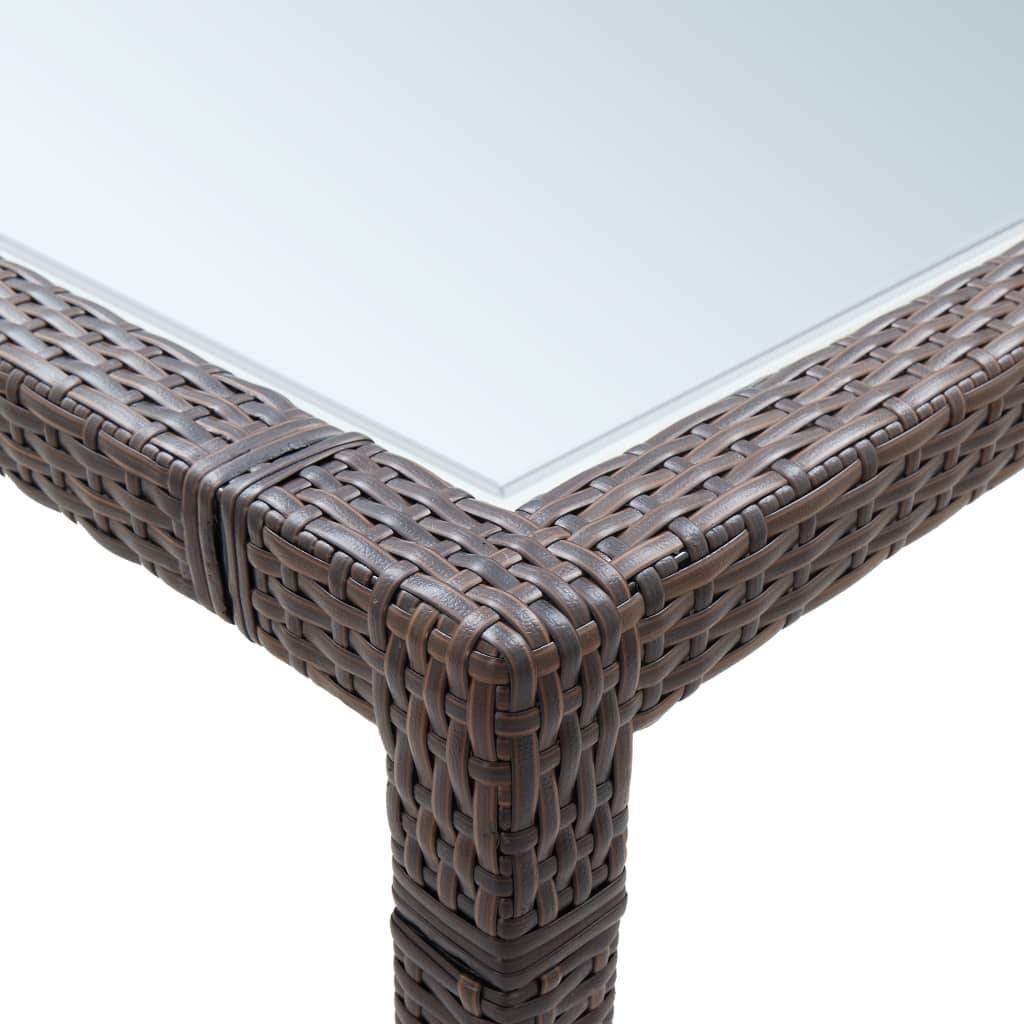 Table bois composite  Pierre-Jean-Gabriel Marron  200 X 200 X 74 cm  - P87209M - Image 3