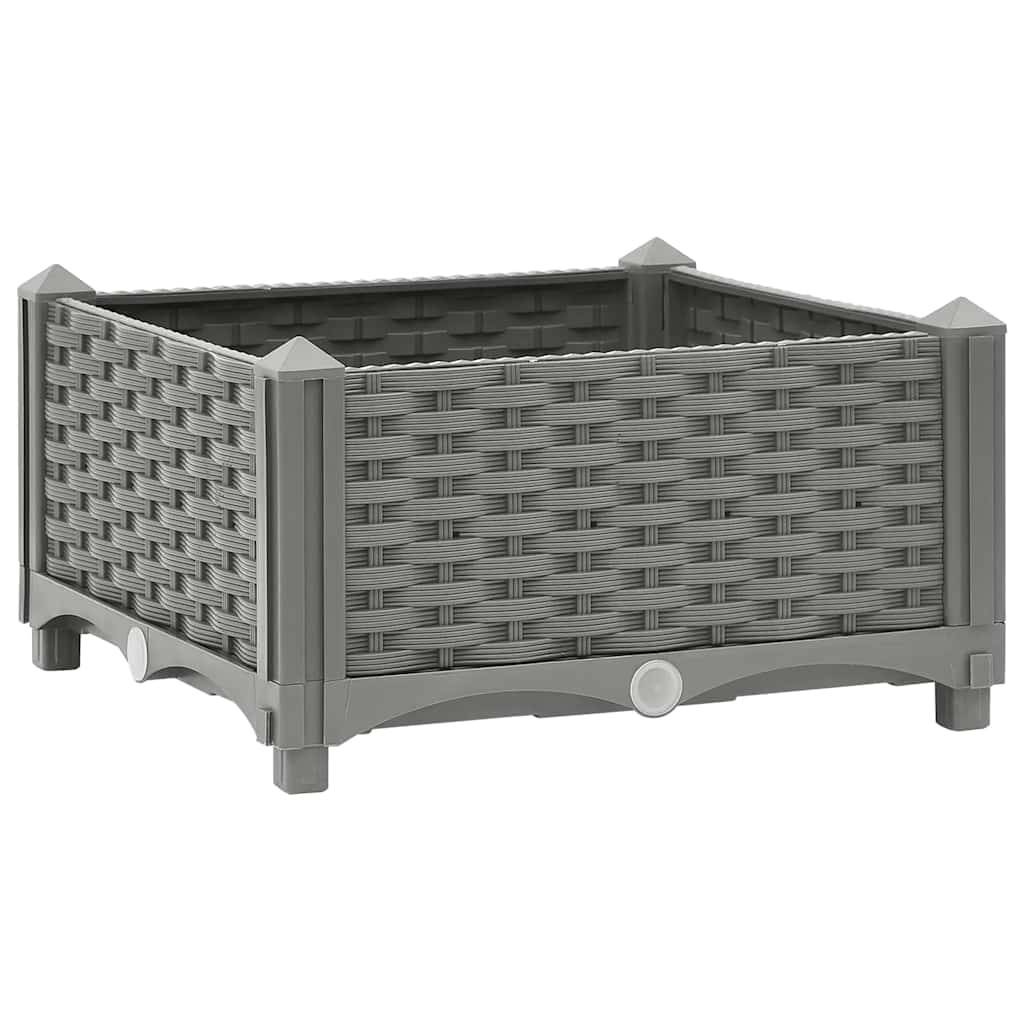 Prolenta Premium - Jardinière polypropylène gris 40 x 40 x 23 cm - Prolenta premium p320.1 - Image 2