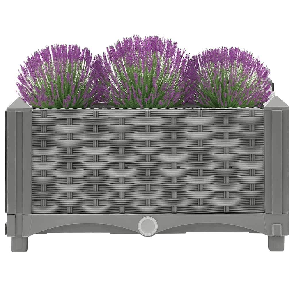 Prolenta Premium - Jardinière polypropylène gris 40 x 40 x 23 cm - Prolenta premium p320.1 - Image 3
