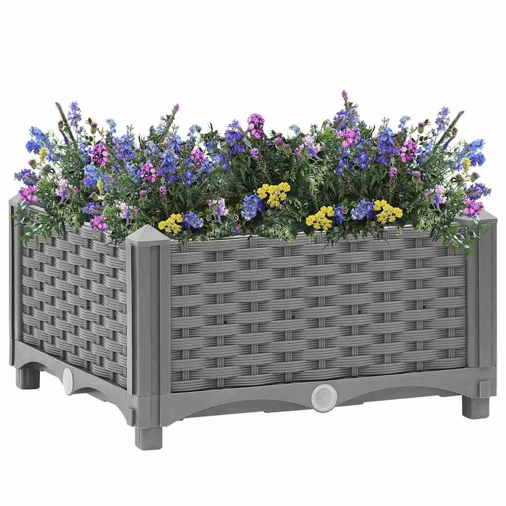 Prolenta Premium - Jardinière polypropylène gris 40 x 40 x 23 cm - Prolenta premium p320.1 - Image 1