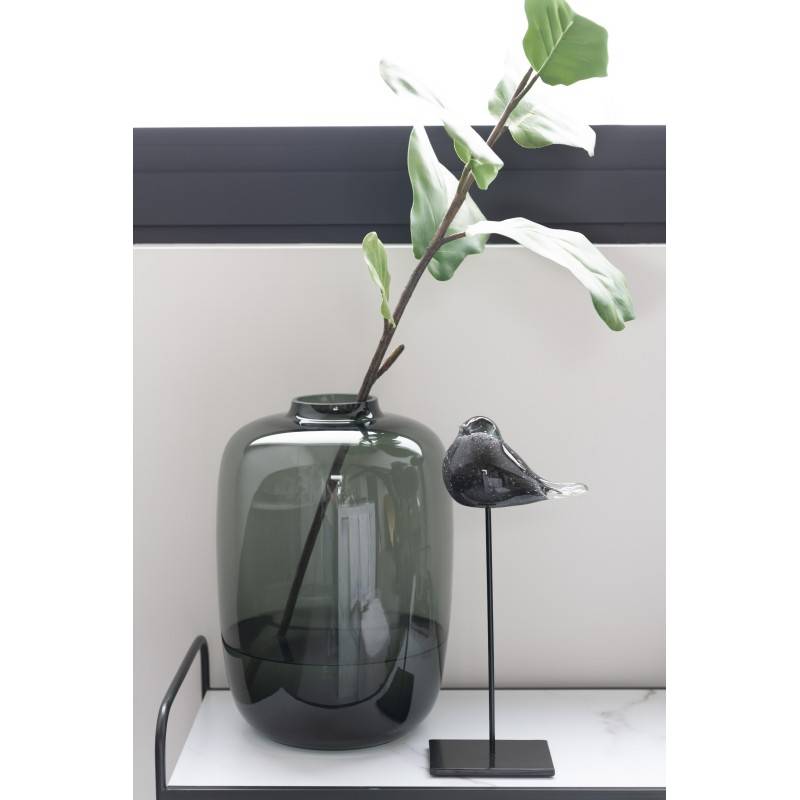 J-Line - Vase en verre gris 30x30x45 cm - J-Line - Image 3