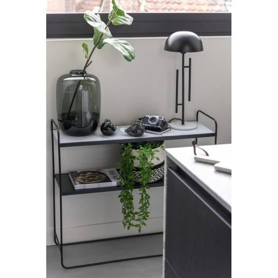 J-Line - Vase en verre gris 30x30x45 cm - J-Line - Image 4