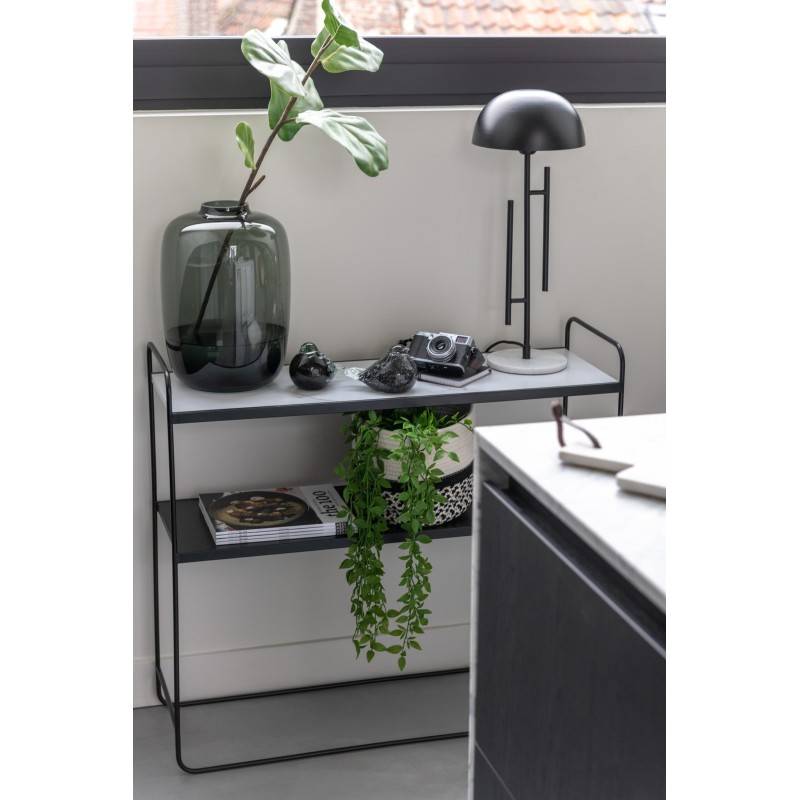 J-Line - Vase en verre gris 30x30x45 cm - J-Line - Image 4