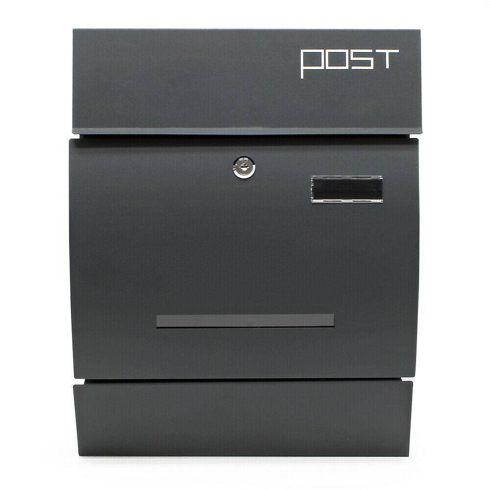 Helloshop26 - Boite aux lettres design moderne boite murale porte-journaux anthracite - Imagen 4