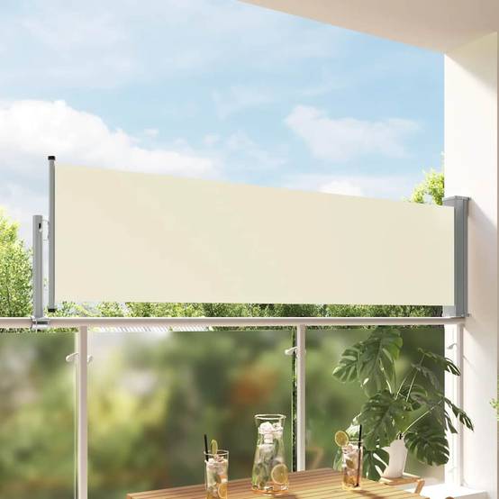 Vidaxl - Auvent latéral rétractable de patio 80x300 cm Crème vidaXL 48359 - Imagen 1