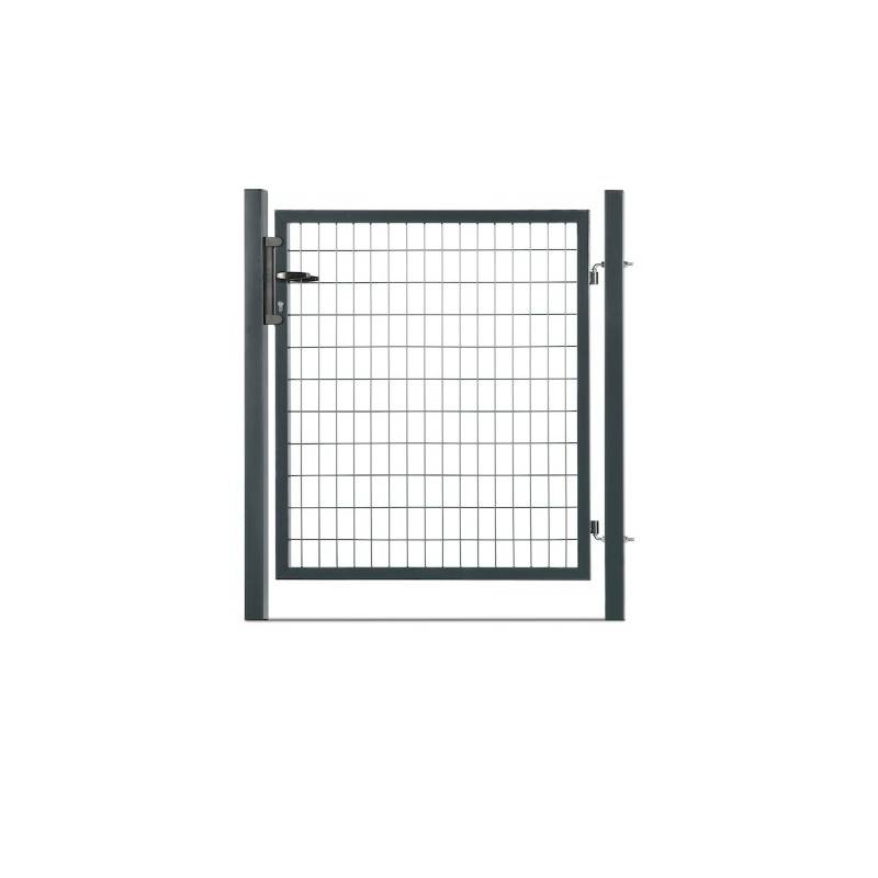 Portillon grillagé en acier galvanisé maille 100 x 50 L 1m x H 1m00 Gris anthracite - Easy Clôture - Imagen 1
