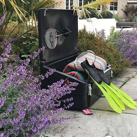 Coffre de jardin 100l avec grenouillères-plast'up rotomoulage - Imagen 4
