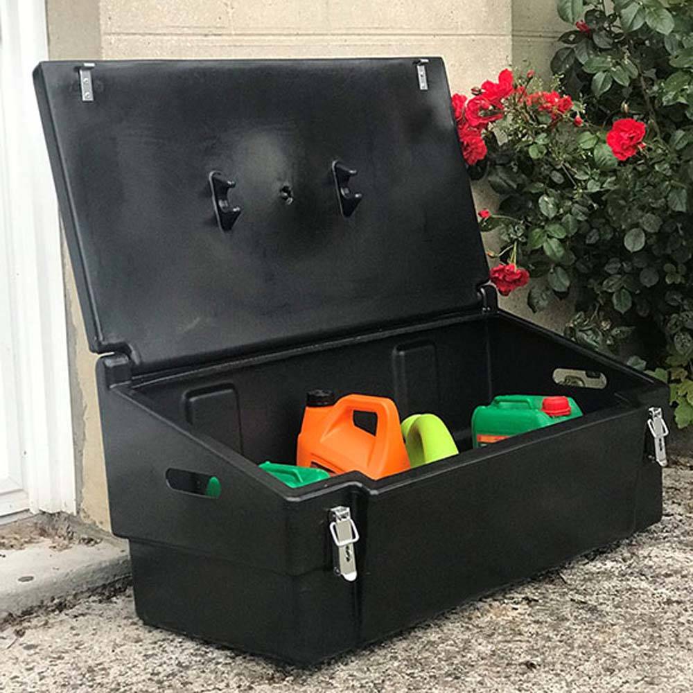 Coffre de jardin 100l avec grenouillères-plast'up rotomoulage - Imagen 2