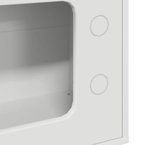 Chatiere bois blanc 51 x 30 x 52 cm - Prolenta premium p338.8 - Image 8