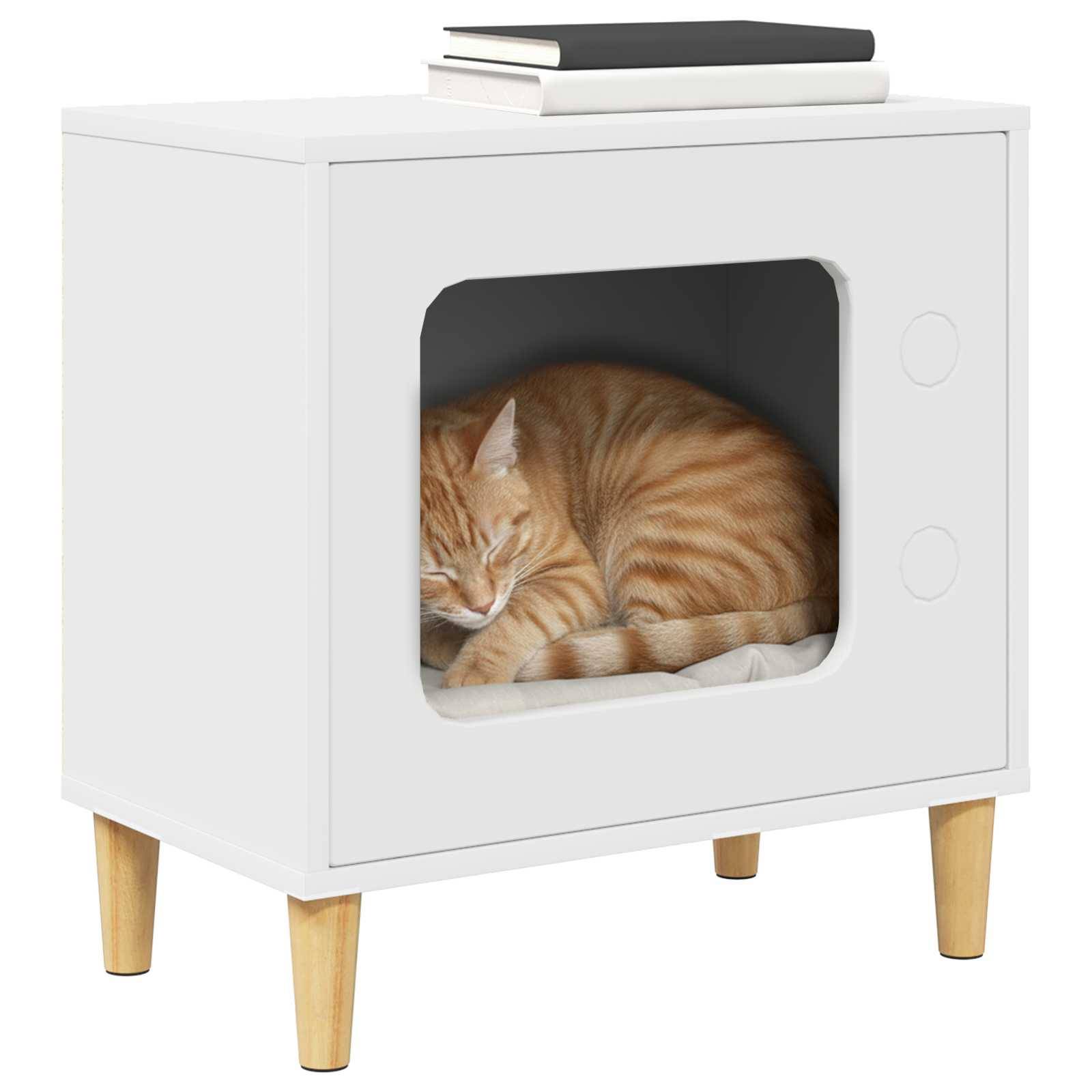 Chatiere bois blanc  51 x 30 x 52 cm  - Prolenta premium p338.8 - Image 3