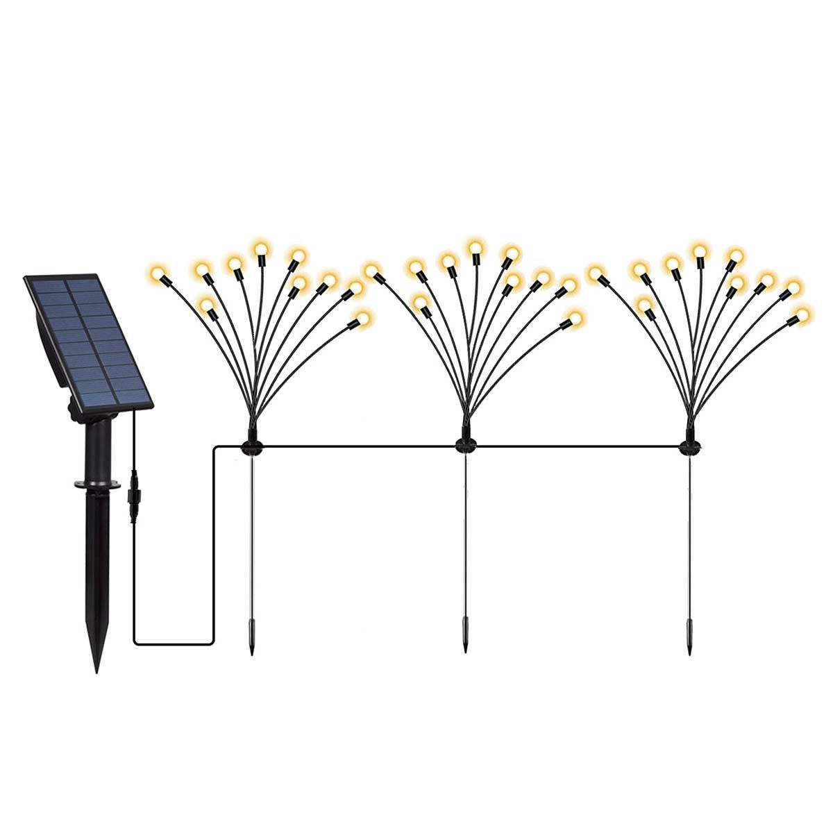 Lumisky - 3 Torches solaires 30 boules connectées LYRA FAMILY H70cm - Imagen 1
