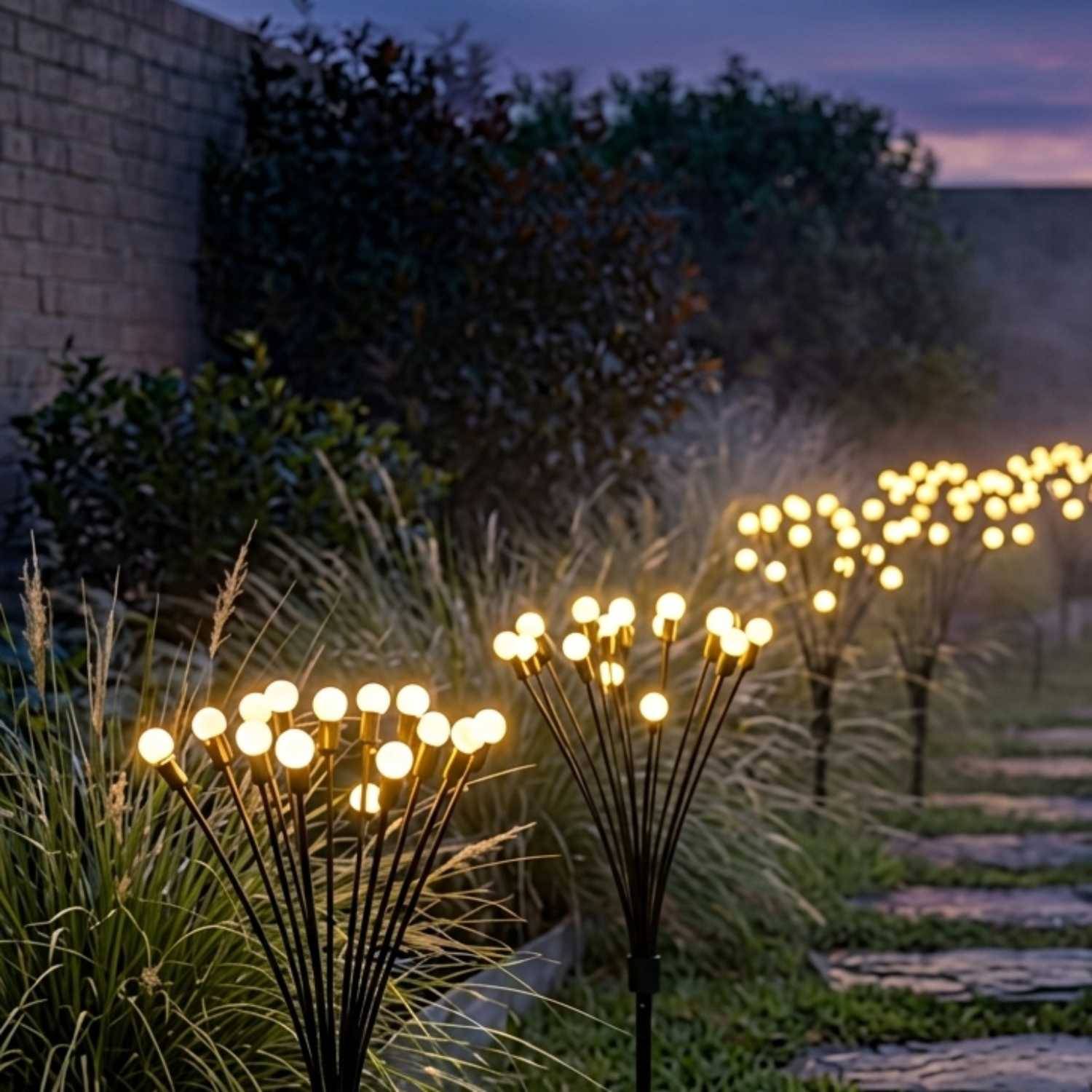 Lumisky - 3 Torches solaires 30 boules connectées LYRA FAMILY H70cm - Imagen 2