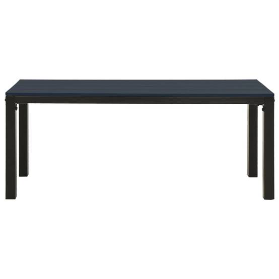Banc de jardin - Banc d'extérieur - Banquette 110 cm acier et WPC noir - Image 3