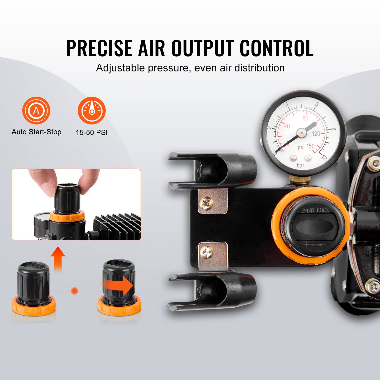 Vevor - VEVOR Kit d'aérographe compresseur d'air à double ventilateur avec 3 pistolets - Image 4
