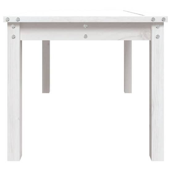 Table de jardin bois massif pin blanc 82,5 x 50,5 x 45 cm, Poids :6.35kg - PANGIVO - Image 6