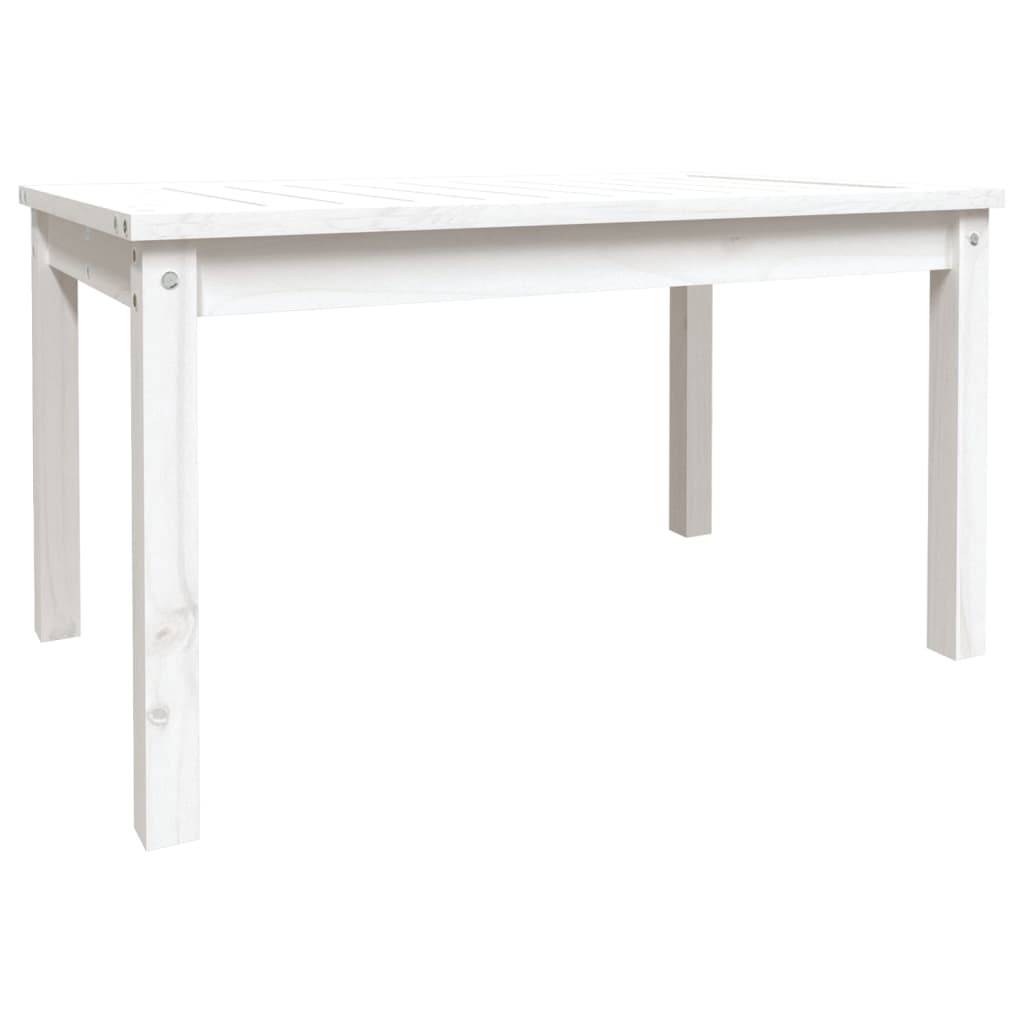 Table de jardin bois massif pin blanc 82,5 x 50,5 x 45 cm, Poids :6.35kg - PANGIVO - Image 2