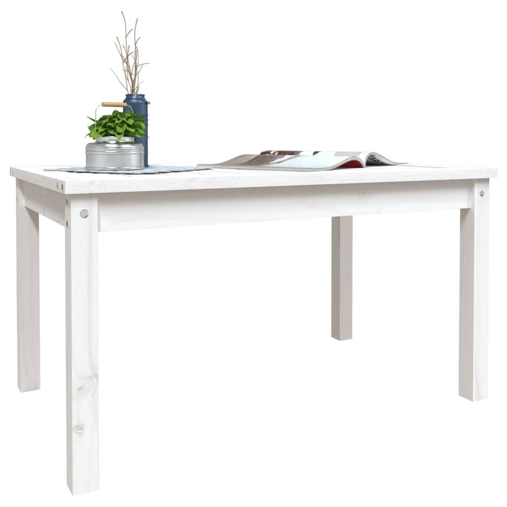 Table de jardin bois massif pin blanc 82,5 x 50,5 x 45 cm, Poids :6.35kg - PANGIVO - Image 4