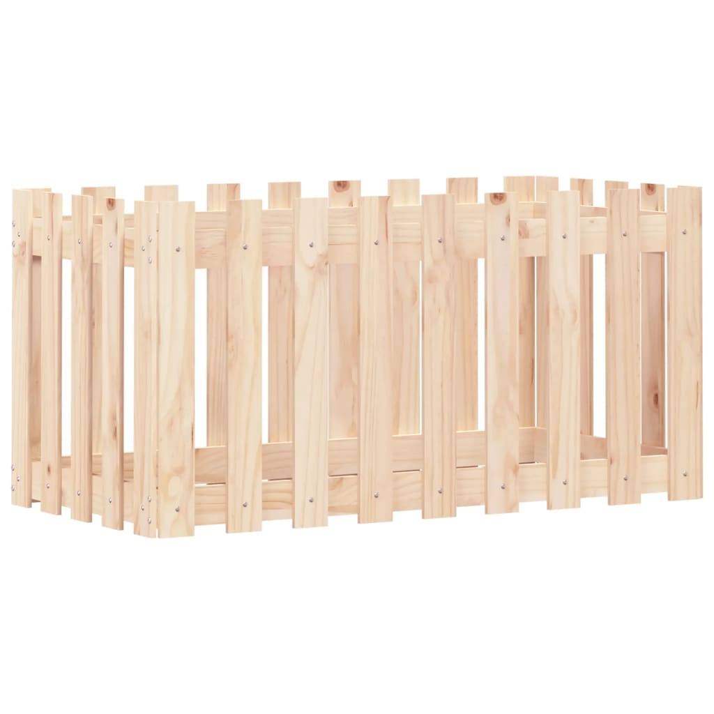 ComfortXL - Carré potager haut en pin massif design clôture pour jardin 100x50x50 cm – ComfortXL Outdoor Living - Image 4