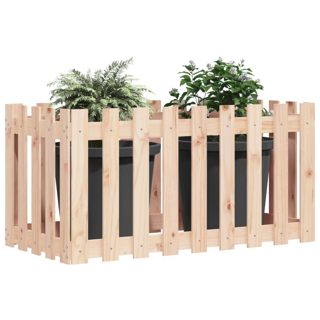 ComfortXL - Carré potager haut en pin massif design clôture pour jardin 100x50x50 cm – ComfortXL Outdoor Living - Image 3