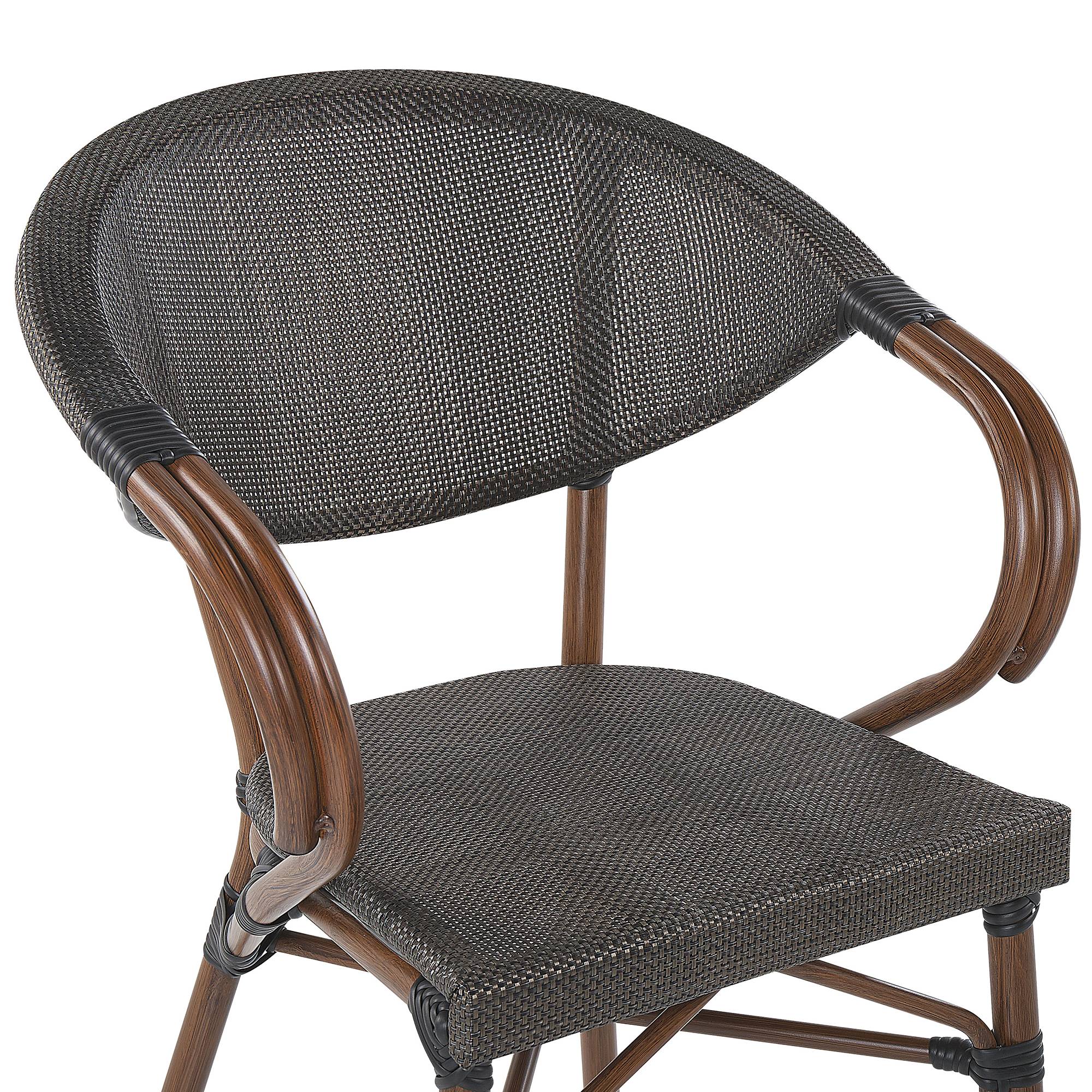Beliani - Chaise de salle à manger Aluminium Gris CASPRI - Beliani - Imagen 6