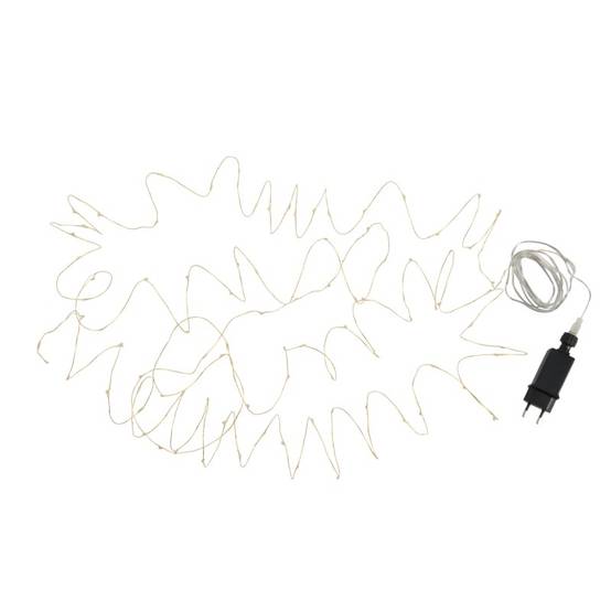 Guirlande luminaire doré avec 90 led blanches L9m - J-Line - Image 1