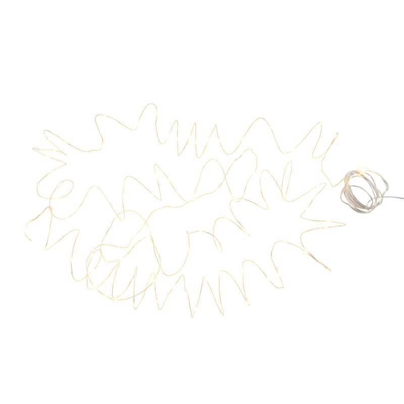 Guirlande luminaire doré avec 90 led blanches L9m - J-Line - Image 2