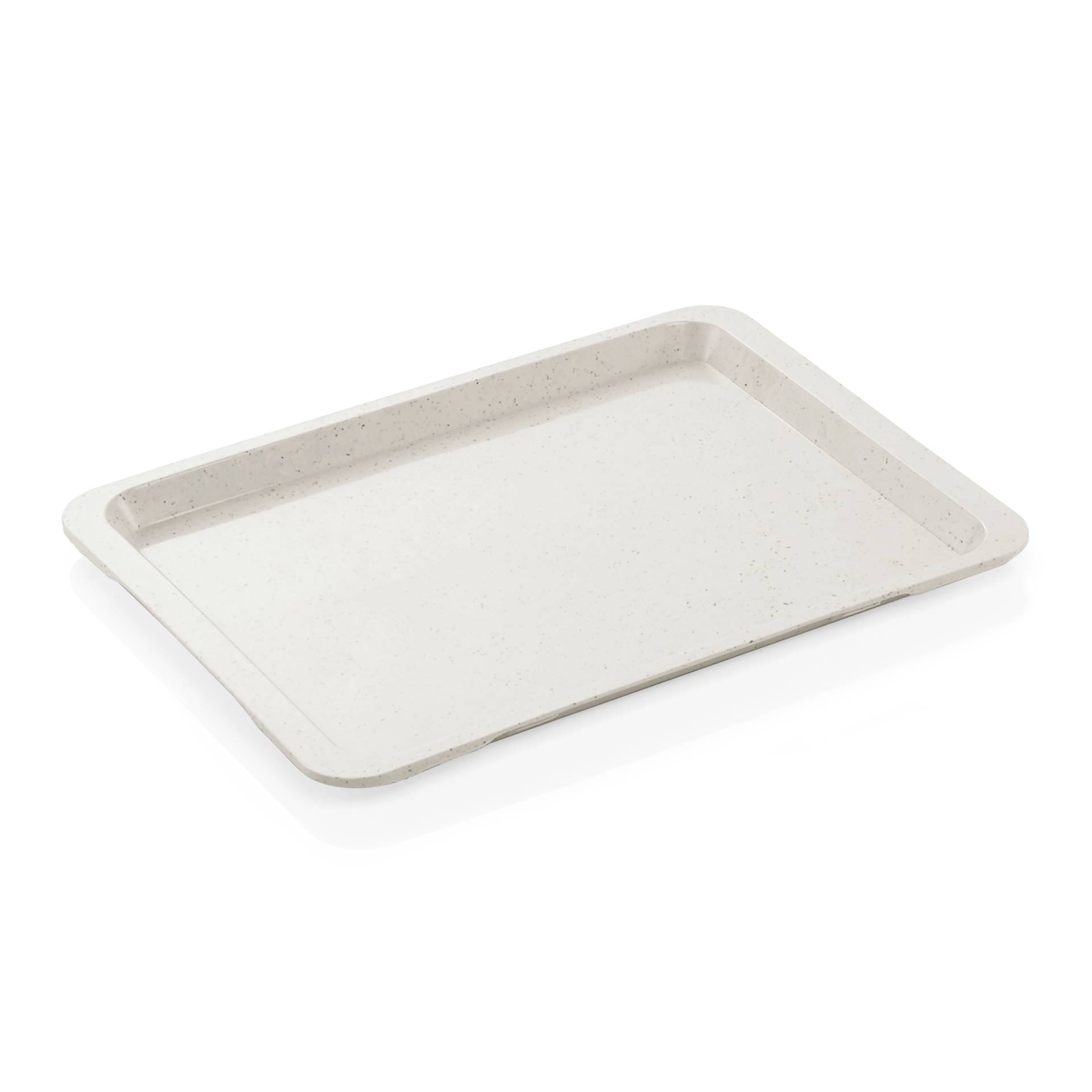 Plateau en Polyester blanc laiteux avec petits points - Was Germany
