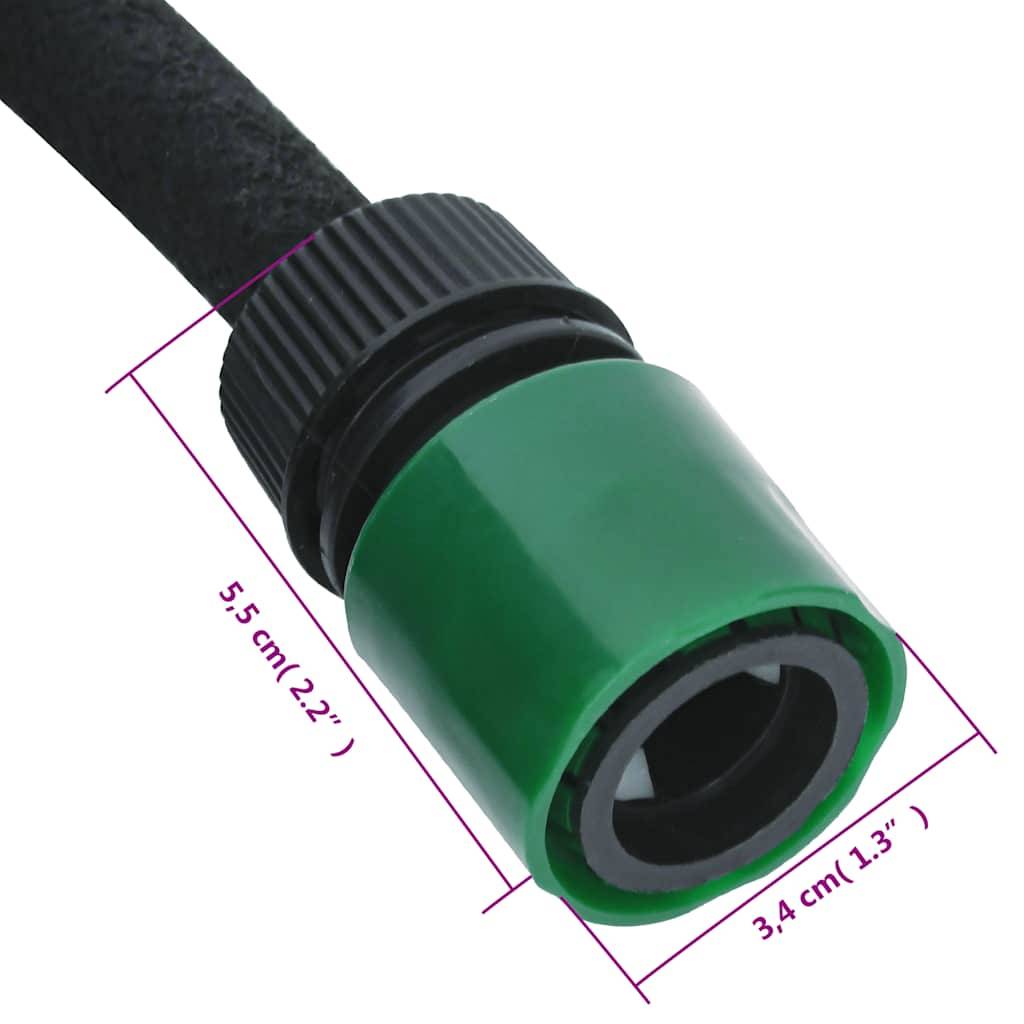 Vidaxl - Tuyau d'arrosage de jardin noir 0,6" 100 m caoutchouc vidaXL 155875 - Image 6