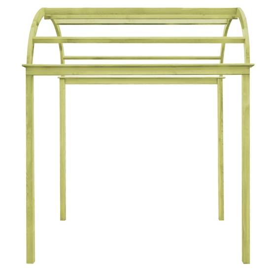 Arche Treillis Bois Pin Imprégné Pergola Naturelle Support Rosiers Vert 125x150x235 cm - ComfortXL Outdoor Living - Image 2