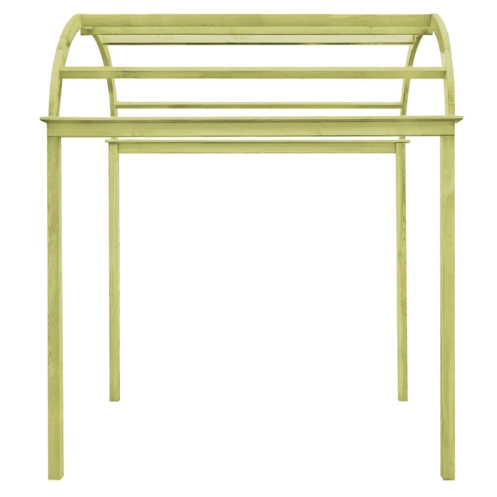 Arche Treillis Bois Pin Imprégné Pergola Naturelle Support Rosiers Vert 125x150x235 cm - ComfortXL Outdoor Living - Image 2