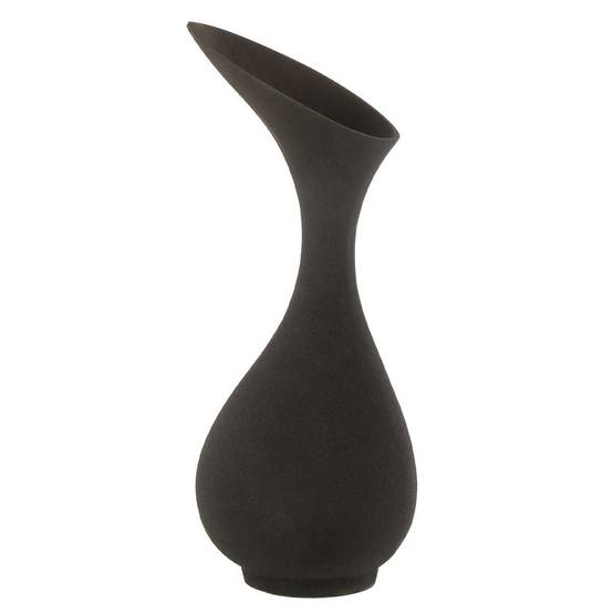 Vase Design en Aluminium "Olivia" 45cm Noir