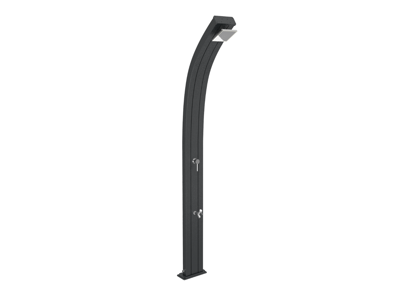 Douche solaire aluminium Spring A120 anthracite by ARKEMA DESIGN - Imagen 1