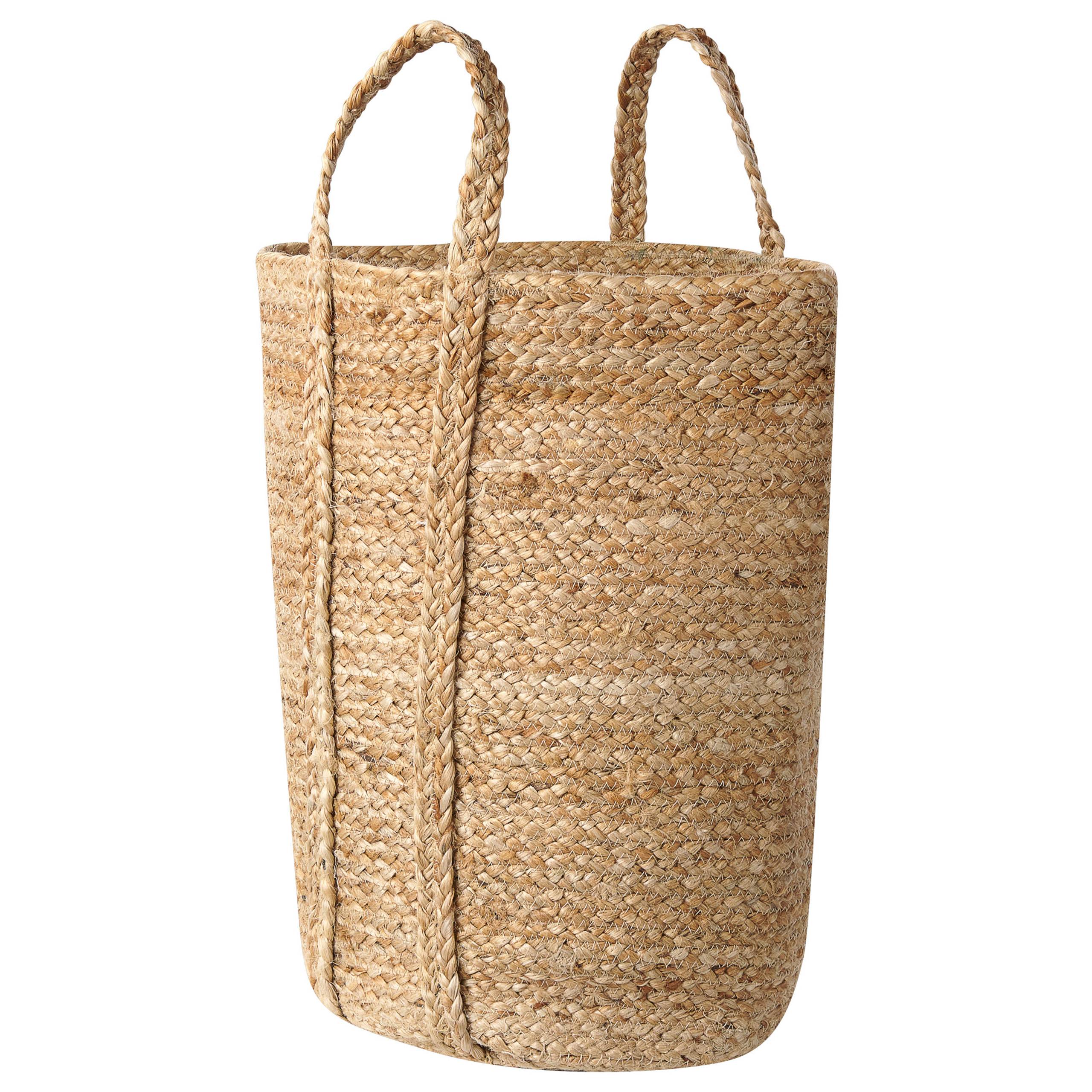 Beliani - Paniers Naturel en Jute 50 cm Ronds Faits Main Rangement Intérieur pour Linge Facile à Entretenir Lot de 2 - Imagen 6