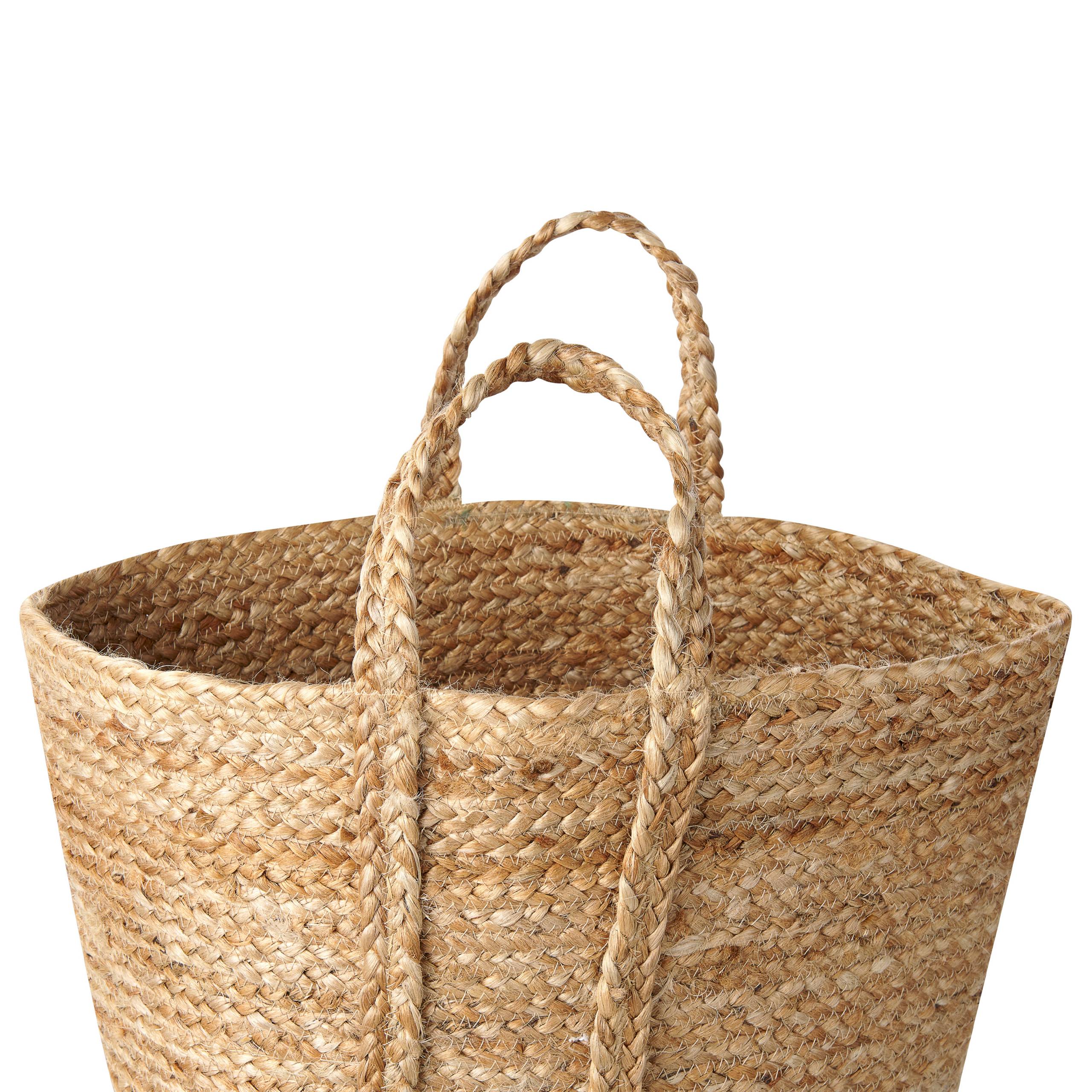 Beliani - Paniers Naturel en Jute 50 cm Ronds Faits Main Rangement Intérieur pour Linge Facile à Entretenir Lot de 2 - Imagen 7