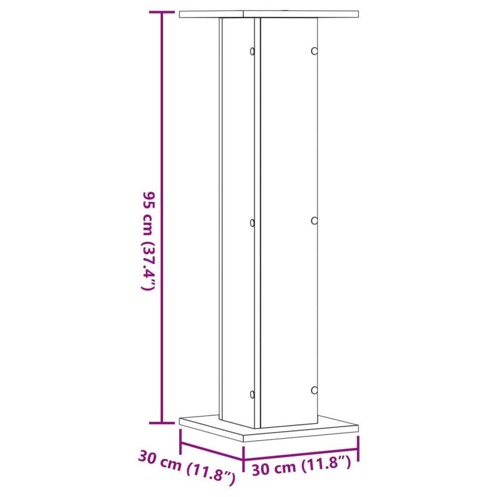 Vidaxl - Supports pour plantes 2 pcs sonoma gris bois d'ingénierie vidaXL 3307878 - Image 3