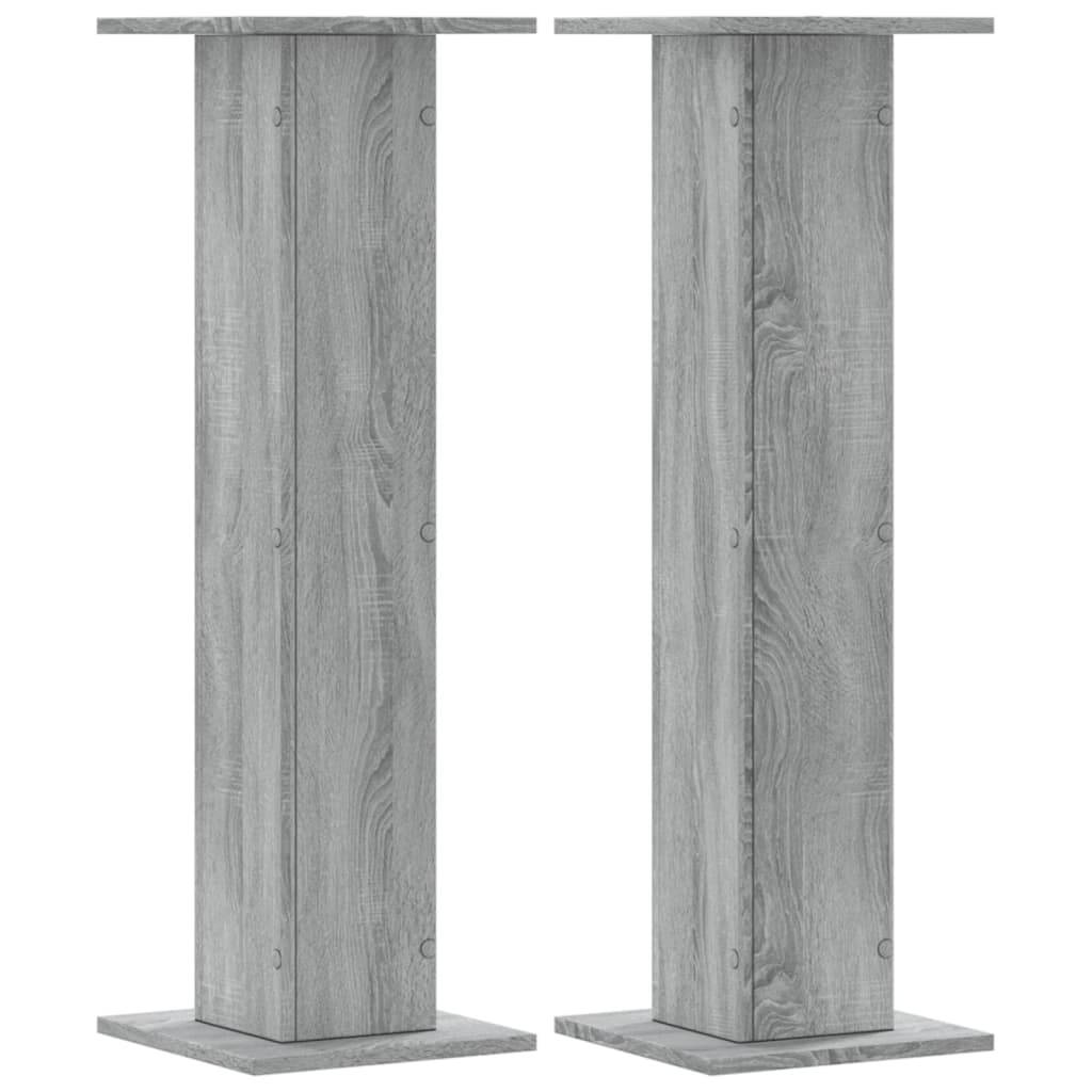 Vidaxl - Supports pour plantes 2 pcs sonoma gris bois d'ingénierie vidaXL 3307878 - Image 2
