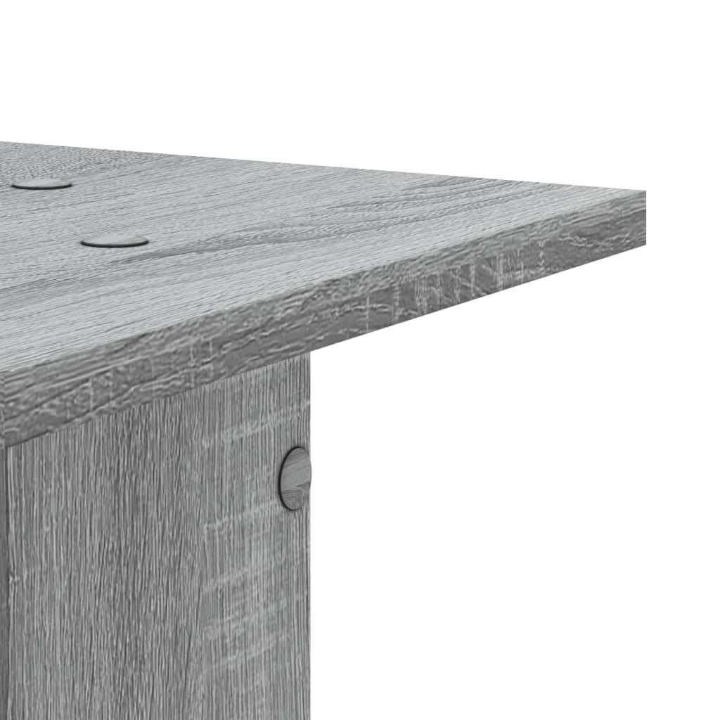 Vidaxl - Supports pour plantes 2 pcs sonoma gris bois d'ingénierie vidaXL 3307878 - Image 9