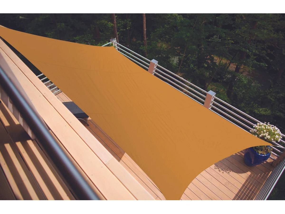 Voile d'ombrage rectangulaire SERENITY - 3,00 x 2,00 m - Mangue - Jardiline