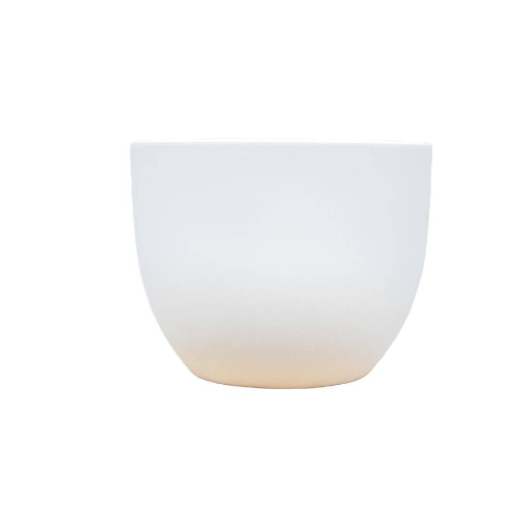 Pot Eggy blanc 80 cm- La Green Touch - Imagen 1